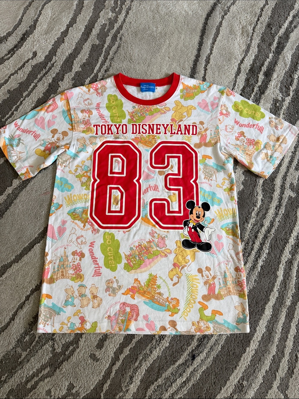 Disney Resort Tokyo Disneyland '83' Mickey Mouse Graphic Tee NWOT